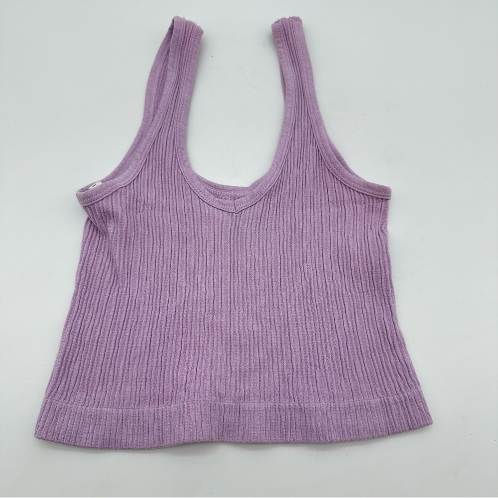 Urban Outfitters Out From Under Lavender Ribbed Crop Tank Top